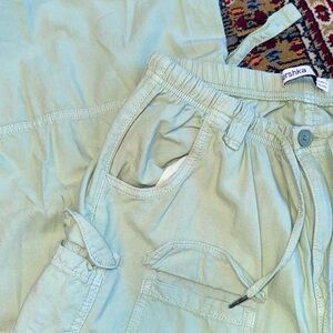Bershka Light Green Cargo Pants